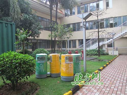 韶關(guān)物業(yè)分類(lèi)玻璃鋼垃圾桶，提升社區(qū)好環(huán)境。